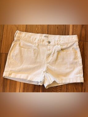 Old Navy White Denim Shortie Shorts